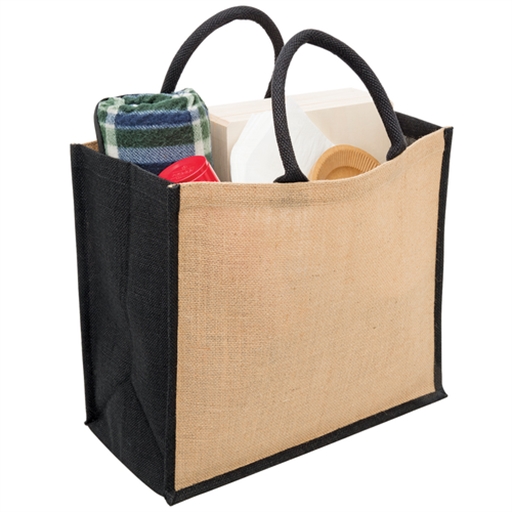 Eco Jute Tote With Wide Gusset