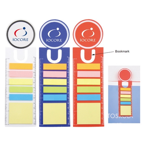 PP Sticky Notes With Bookmark And Ruler